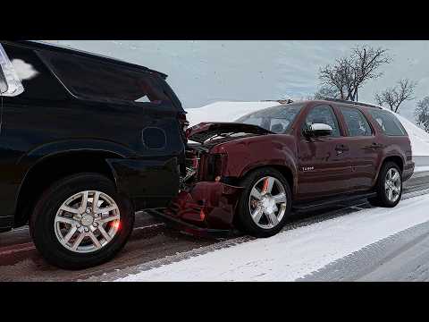 Beamng Drive - Realistic Winter Car Crashes | Dangerous Driving