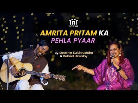 Amrita Pritam Ka Pehla Pyaar - Saumya Kulshreshtha & Buland Himalay | Ghar Kar Gayi | Live At 4m