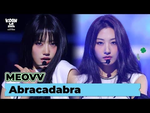 [kcon La 2025] Meovv - Abracadabra (원곡: Brown Eyed Girls) | Mnet 250827 방송