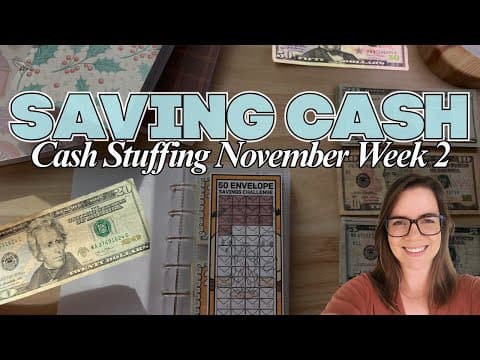 Saving Money Easy Using Cash | Cash Stuffing Money Binders | November Week 2 | How To Use Cash