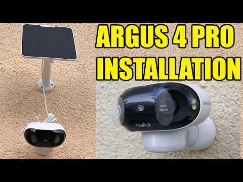 Reolink Argus 4 Pro Installation Guide (best Mounting Height, Angle & Solar Panel Setup!)