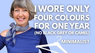 Minimalist Wardrobe | Wearing 4 Colours For 1 Year (no Black Grey Camel)