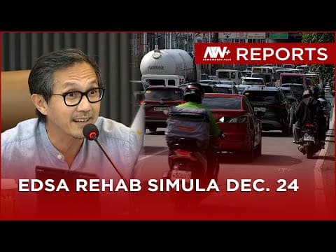 Unang Phase Ng Edsa Rehab Sisimulan Sa Dec. 24 | Newswatch Reports