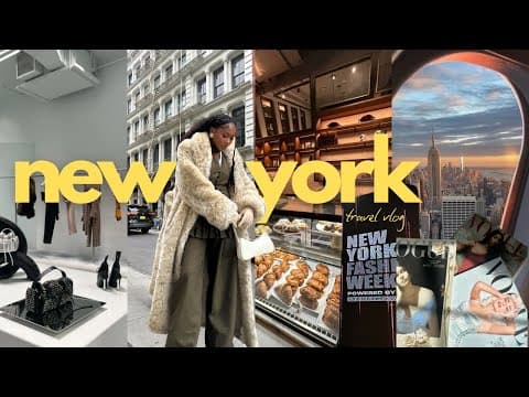 Winter In Nyc Travel Vlog │fashion Week, Designing Outfits, Shopping & More Xoxo
