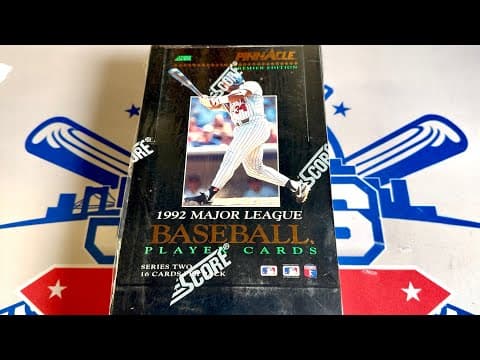 Jeff Kent Rookie Hunt!  1992 Pinnacle Baseball Card Box!