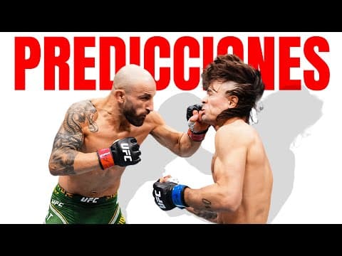 Alexander Volkanovski Vs Diego Lopes Predicciones!!!