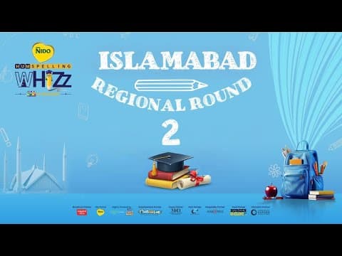 Nido Hum Spelling Whizz | Islamabad Regional Round 2 | Kids Spelling Competition