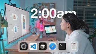 Coding All Nighter | Desk Tour + Cozy Devlog