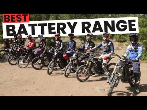 Who Won The Battery Range Test? [2025 Electric Dirt Bike Shootout]