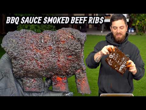 I Marinated Beef Ribs In Bbq Sauce For 7 Days And Smoked Them