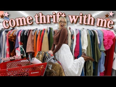 Come Thrift With Me At A Brand New Untouched Thrift Store! (this Was Insane)