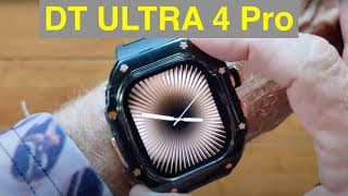 Dtno.1 Dt Ultra 4 Pro Bt Call Live Camera 4gb Music 1atm Amoled Always-on Smartwatch: Unbox&1st Look