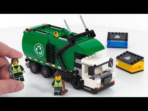 Lego City 2026 Recycling Truck In-hand Review! New Play Option, No Stickers #notsponsored 60495