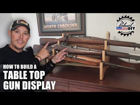 How To Build A Table-top 4 Gun Display Rack