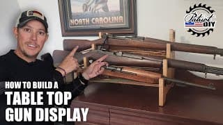 How To Build A Table-top 4 Gun Display Rack