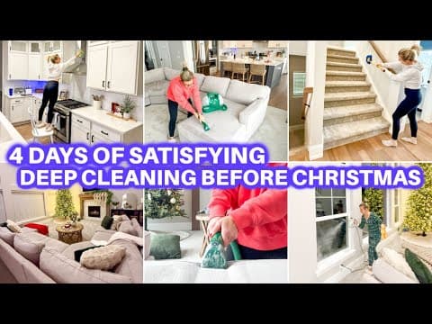 4 Day Deep Clean Before Holidays | Clean With Me |cleaning Motivation House Cleaning Jamie's Journey