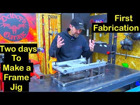 Derelict Goldwing, Day 29:- Two Days Later... Frame Jig Done !!