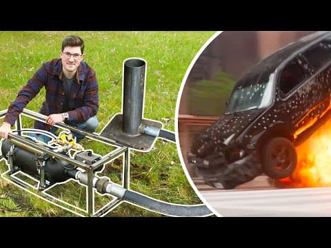 This Huge Air Cannon Crashes Cars In Movies