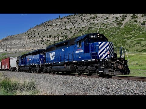 Montana Rail Link Laurel To Bozeman Freight Train - Following A Freight Train Ep. 5
