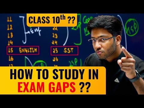 How To Study In Gaps?? | Class 10th Roadmap 🔥 | Shobhit Nirwan