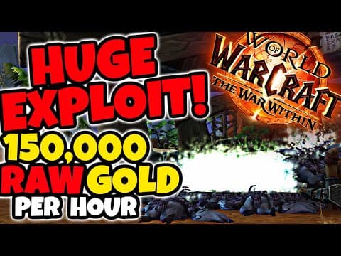 The Biggest Gold Exploit Ever?! 100,000 To 150,000 Gold Per Hour Raw Gold...