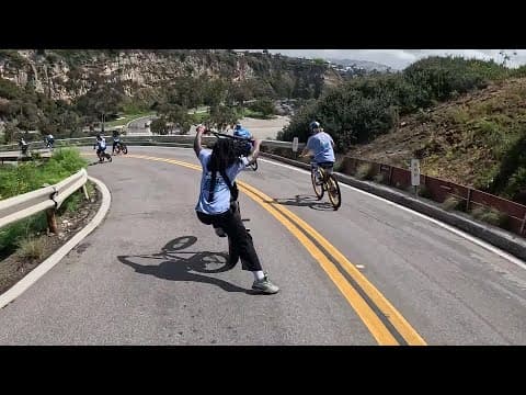 Wide Open Hill Bomb on the So Cal BMX Ride!