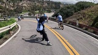 Wide Open Hill Bomb on the So Cal BMX Ride!