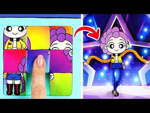 Solve The Kpop Demon Hunters Puzzle! *new Huntrix Gamebook & Paper Crafts*