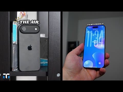 I'm Returning The Iphone Air. (honest Thoughts)