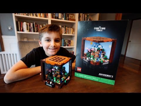 Clark Builds The Lego Minecraft Crafting Table (extended)