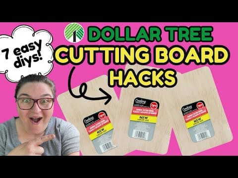 7 Amazing Dollar Tree Cutting Board Hacks That Look Expensive