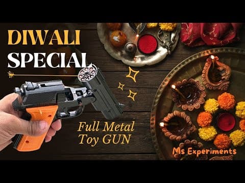 Zippy Eagle 8-shot Ring Cap Gun 🔥 Full Metal Die-cast Toy Pistol With Holster | Diwali Special
