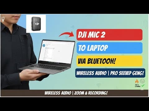 How To Connect Dji Mic 2 To Laptop Via Bluetooth