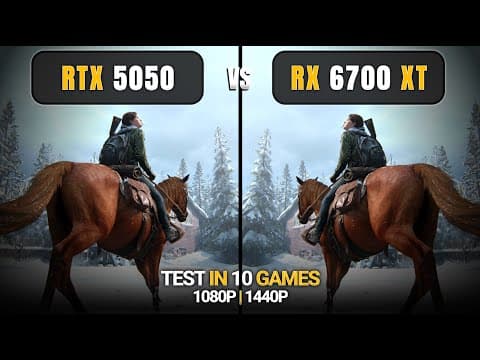Rtx 5050 Vs Rx 6700 Xt | Test In 10 Games | I5 12400f | 1080p & 1440p | Ultimate Comparison