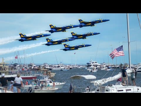 Blue Angels Annapolis Airshow (and The World's Most Crowded Anchorage)