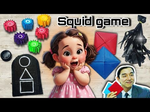 Diy All Games Of Squid Game 🎯 || Best Paper Toys Craft Ideas | Shifa Craft