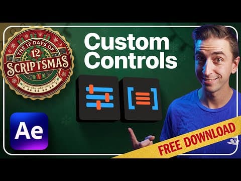 Instant Custom controls | Free After Effects Script