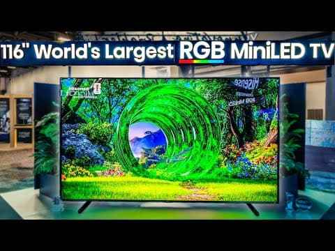 Hisense 116" Rgb Miniled Tv Is Insane!!!