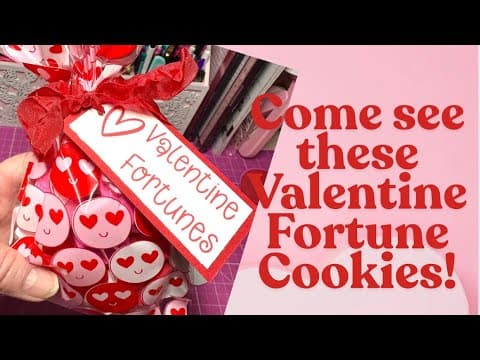 Valentine Themed Fortune Cookies! #valentinecrafts