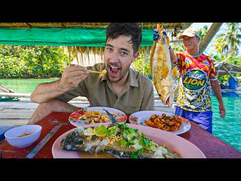 24 Hours Eating Seafood on Thailand’s Quietest Island 🇹🇭 (Only 1 Restaurant!)