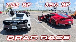 Insane 850hp Ferrari 812 Superfast Vs Mclaren 675lt Spider 1/4 Mile Drag Race
