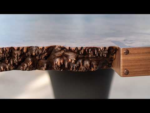 End Grain Pedestal Table - A New Take On The Live Edge Epoxy Table