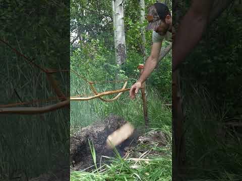 Primitive “Compound” Bow? Well Kinda😉 #primitiveskills #survivalskills #primitivebow