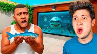 Convertí La Casa De Franklin En Un Acuario En Gta 5! 🏡🦈 (mods)