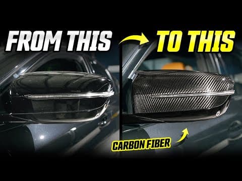 Upgrade To Carbon Fiber Mirror Caps Without Removing Glass (f90 M5)