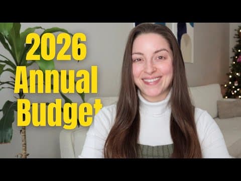 My 2026 Annual Budget/spending Plan | How I Plan To Spend $90,000 In 2026