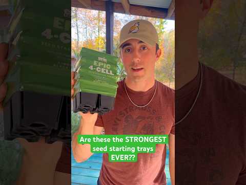 The STRONGEST seed starting tray ever??😱 Standing on it to see! #gardening #epic #seedstarting