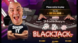 50000 Coffee And Blackjack Jan 13 - Huge Win Playfame