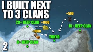 I Built A Solo Water Base Between Three Clans In Rust...