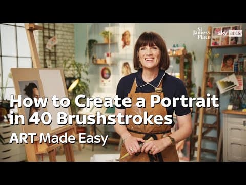 How To Create A Portrait In 40 Brushstrokes | Sjp X Sky Arts Present Art Made Easy